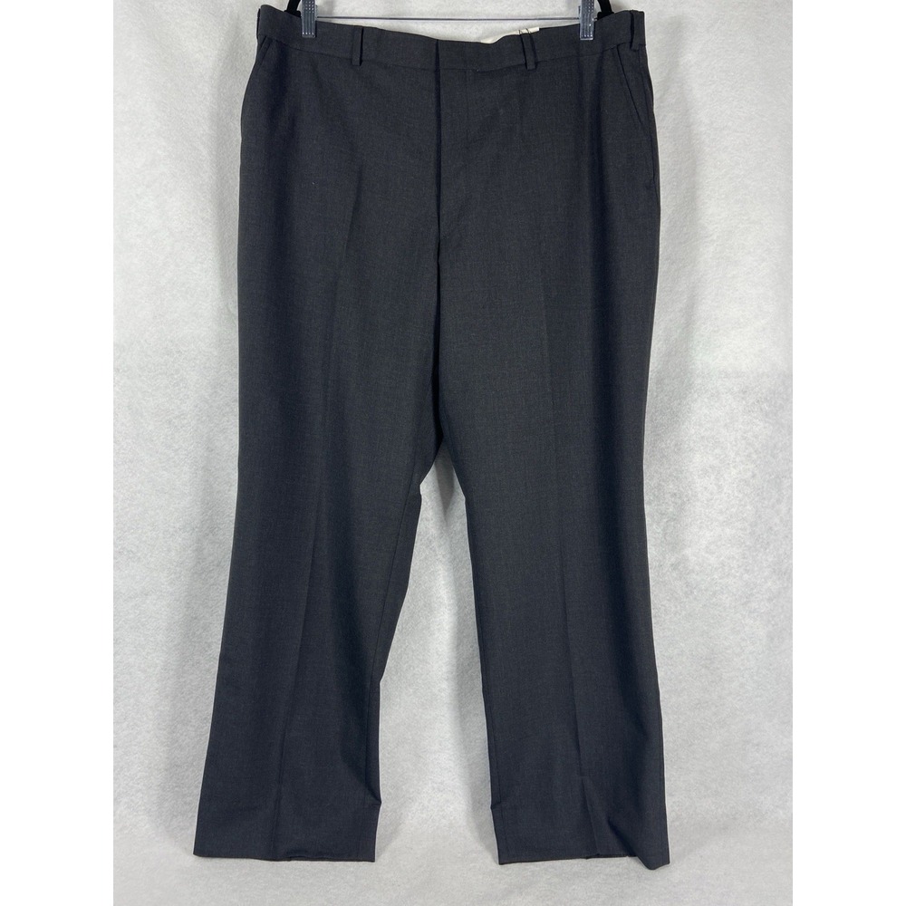 Vintage Bert Pulitzer pants mens 40x32 gray wool blend trousers Expandable New